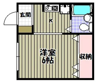 サンセルジュ深井【1階】の間取り