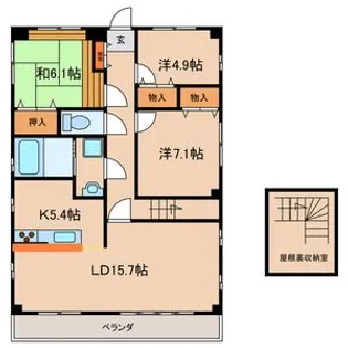 リトルズ篠崎【7階】の間取り