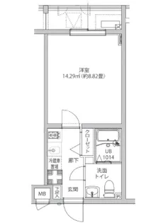 LUMEED飯田橋【3階】の間取り
