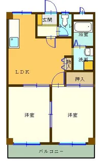 ハウスオブサンタ【3階】の間取り