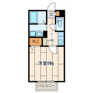 メルベーユ鵠沼【1階】の間取り