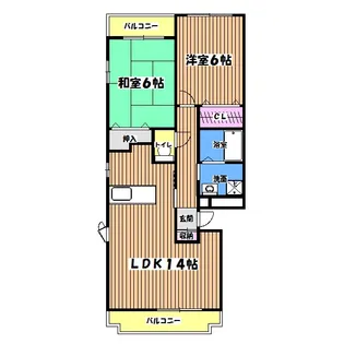 ビルコート東山【1階】の間取り