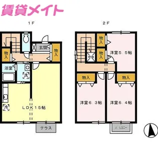 三重県亀山市関町木崎【一戸建】の間取り