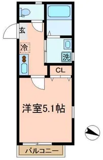 ココハイム鶴見【1階】の間取り