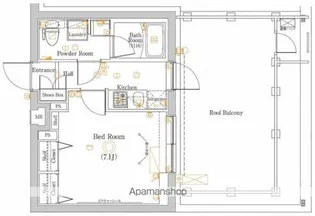 ラフィスタ大山【5階】の間取り