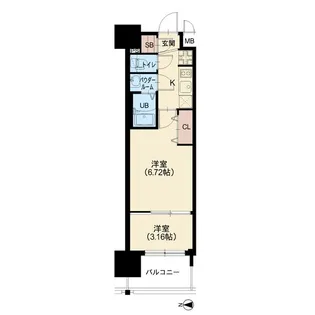 AELL OSAKA EAST【11階】の間取り