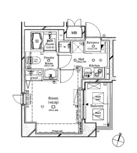 ルクシェール横濱吉野町【7階】の間取り