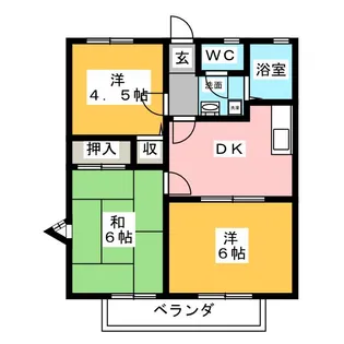 ニレシャンテB棟【1階】の間取り