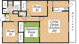 ナティーノース【5階】の間取り