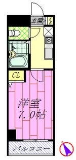 CASSIA南行徳<カシア南行徳>【5階】の間取り