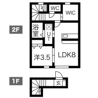 コヒナハウス【2階】の間取り