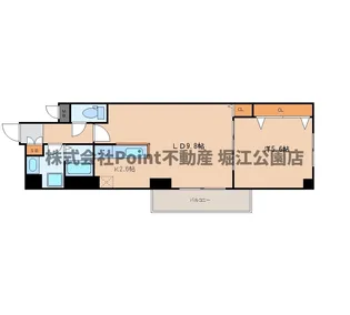 大阪府大阪市東成区中本1【マンション】の間取り