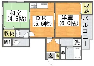 大阪府大阪市平野区加美正覚寺4【マンション】の間取り