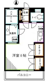 東京都杉並区清水1【アパート】の間取り