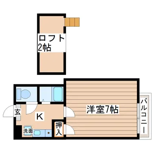 ラ・シェーナ水の森【2階】の間取り