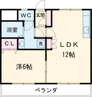 サンコーポ八代(やしろ)【4階】の間取り