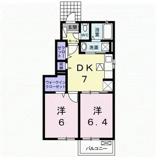 アフィニティII【1階】の間取り