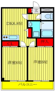 CHURA・SUNHEIM【3階】の間取り