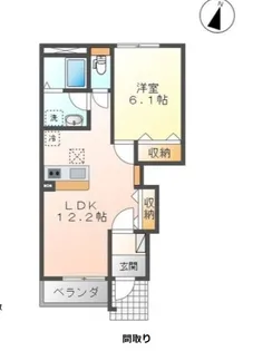 平田ハイツ【1階】の間取り