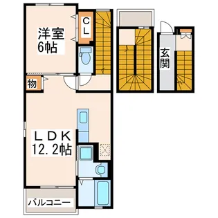 sunlit御幸Bの間取り