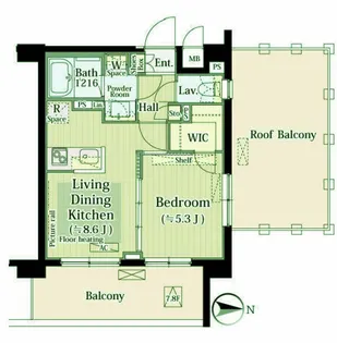 ミアカーサ2【7階】の間取り