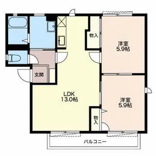 リセル【1階】の間取り