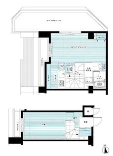 東京都新宿区水道町【マンション】の間取り