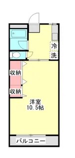 ウィローレヂデンスB棟【1階】の間取り