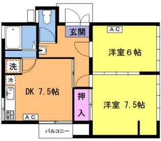 南六郷一戸建てアパート【1階】の間取り