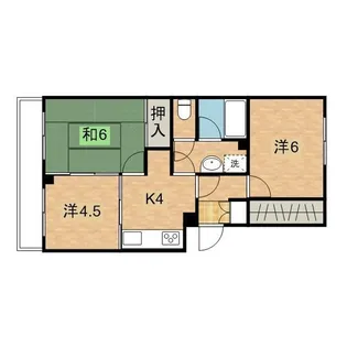 グリーンヒル藤が丘C-II【5階】の間取り