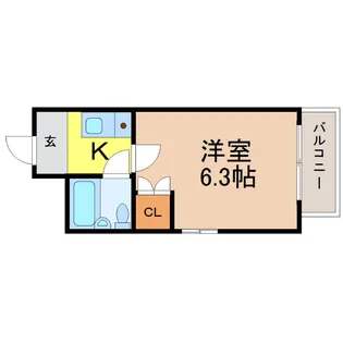 愛知県名古屋市中区新栄3【マンション】の間取り