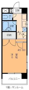 サンタルシア【5階】の間取り