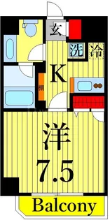 シースペース三ノ輪【9階】の間取り