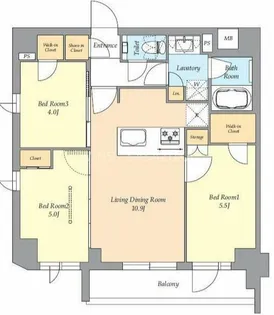 東京都渋谷区西原2【マンション】の間取り