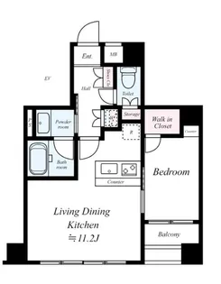 アーリアシティ日本橋【4階】の間取り