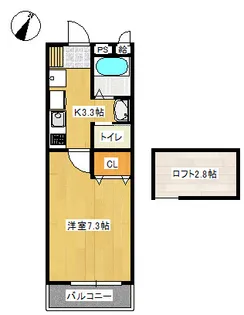 ローズマリー二俣川【2階】の間取り