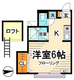 東京都杉並区下高井戸4【アパート】の間取り