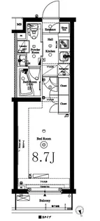 アークマーク梅屋敷アジールコート【2階】の間取り