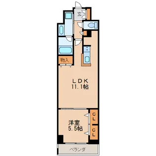 グランルクレ新栄イースト【3階】の間取り