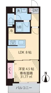 東京都中野区中野3【マンション】の間取り