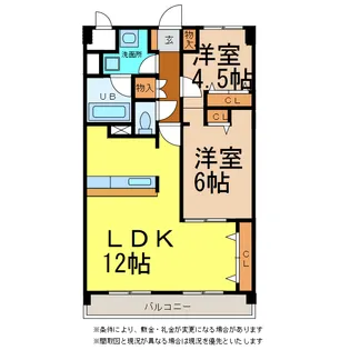 古川ハイム一番館【4階】の間取り