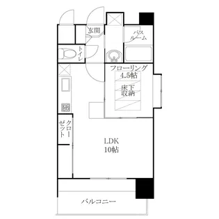 エステートモア・天神マリーナ【12階】の間取り