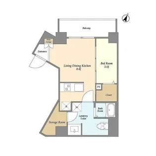 リヴィコート下落合【2階】の間取り