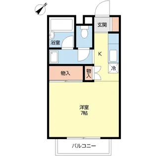 ベルクレール【2階】の間取り