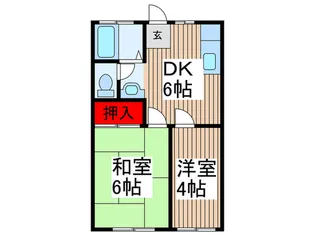 水野コーポ.【2階】の間取り