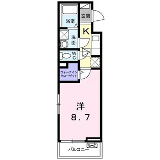 アビタシオンI【1階】の間取り