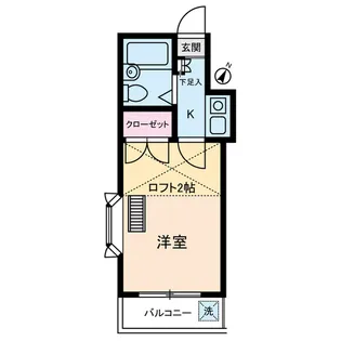 アムス谷塚【2階】の間取り