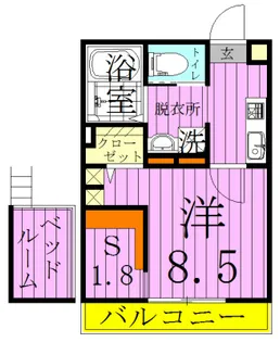 ラ・プリエ【2階】の間取り