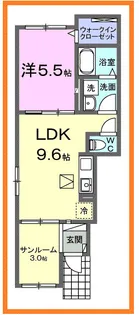ウィステリアガーデン【1階】の間取り