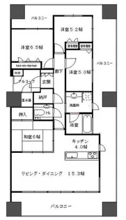 グランドオーク上熊本【3階】の間取り